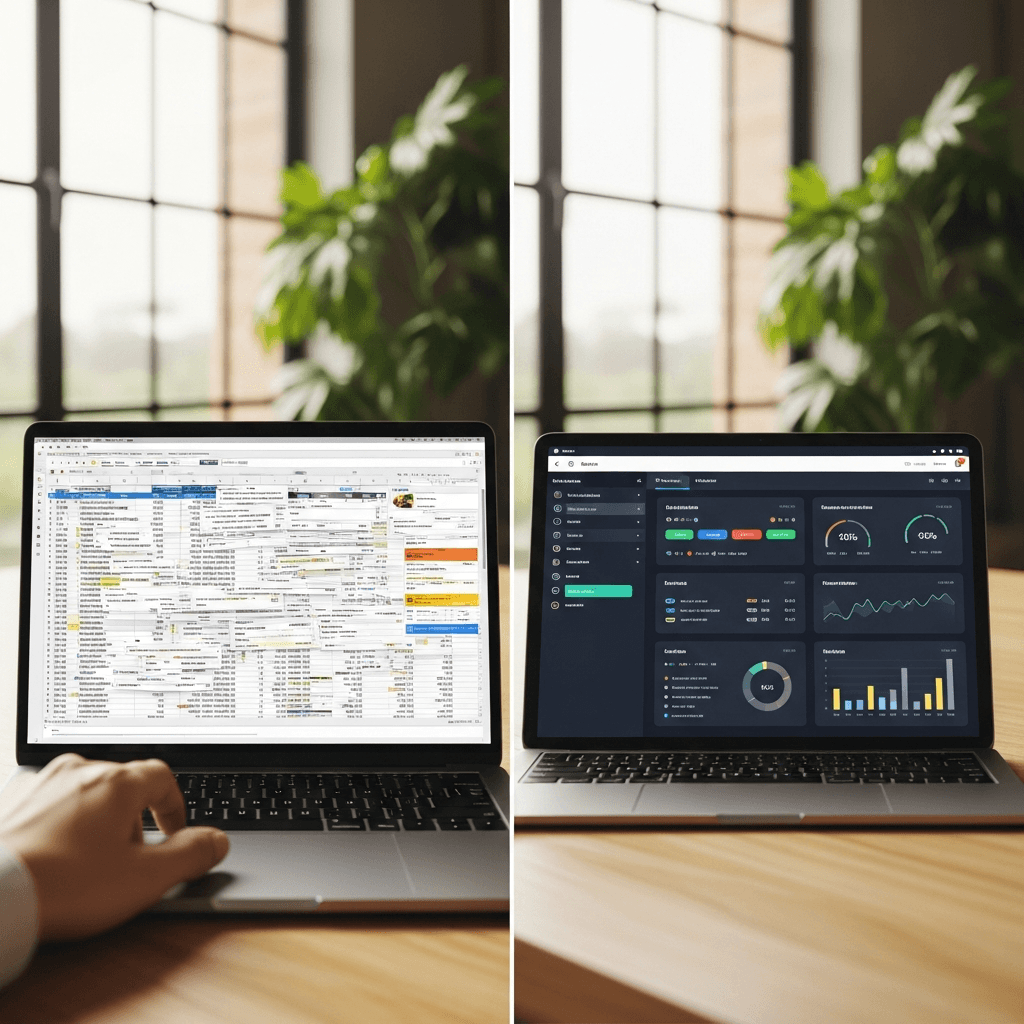 Antes y después: del Excel caótico al panel ordenado